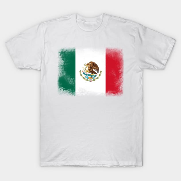 mexico flag T-Shirt by psychoshadow